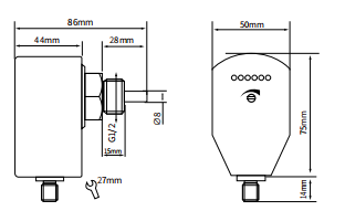 NOIKE-AH Integrated Thermal Flow Switch NK300-T Wiring Diagram