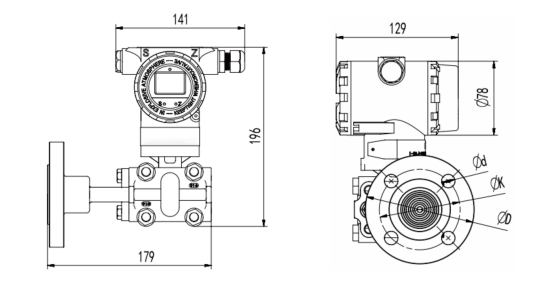 NOIKE-AH NT52B Sanitary Pressure Wiring DiagramTransmitter