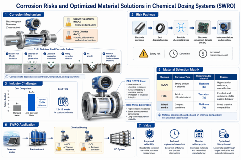 In-Depth Analysis: Material Degradation Challenges in Corrosive Chemical Dosing for Desalination Plants and Noike-AH’s Rare Metal Custom Solutions