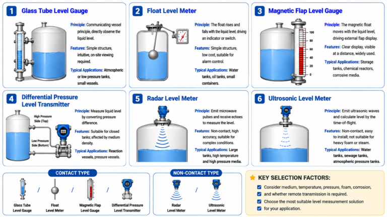 NOIKE-AH Comparison Guide to Six Types of Level Meters