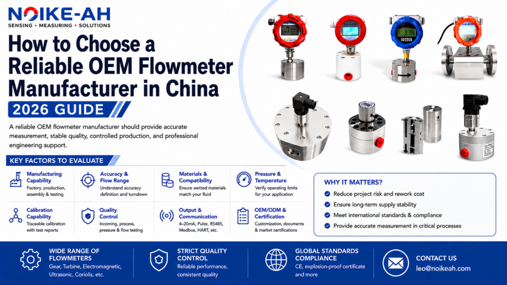NOIKE-AH Reliable OEM Flowmeter Manufacturer in China (2026 Guide)