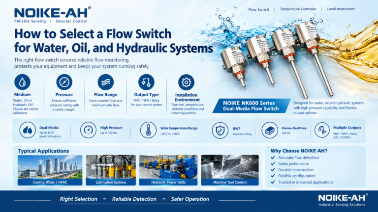 How to Select a Flow Switch for Water, Oil & Hydraulic Systems