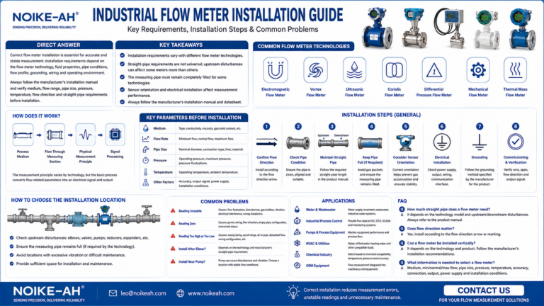 Industrial Flow Meter Installation Guide: Requirements, Steps & Common Problems