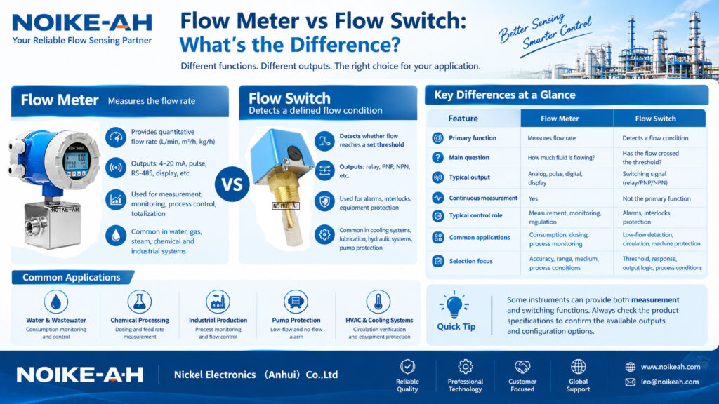 Flow Meter vs Flow Switch: What's the Difference?