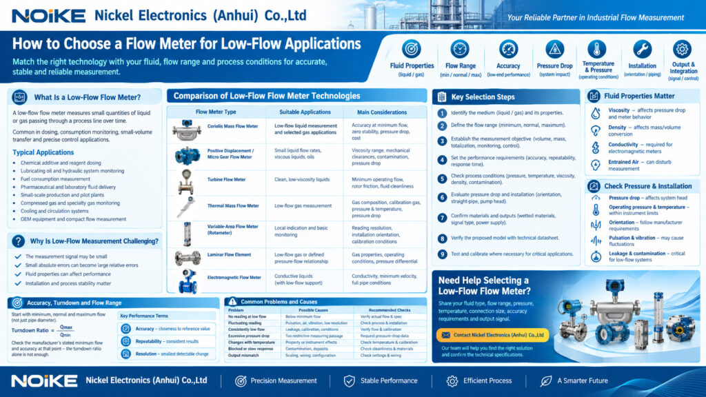 How to Choose a Flow Meter for Low-Flow Applications: A Practical Selection Guide
