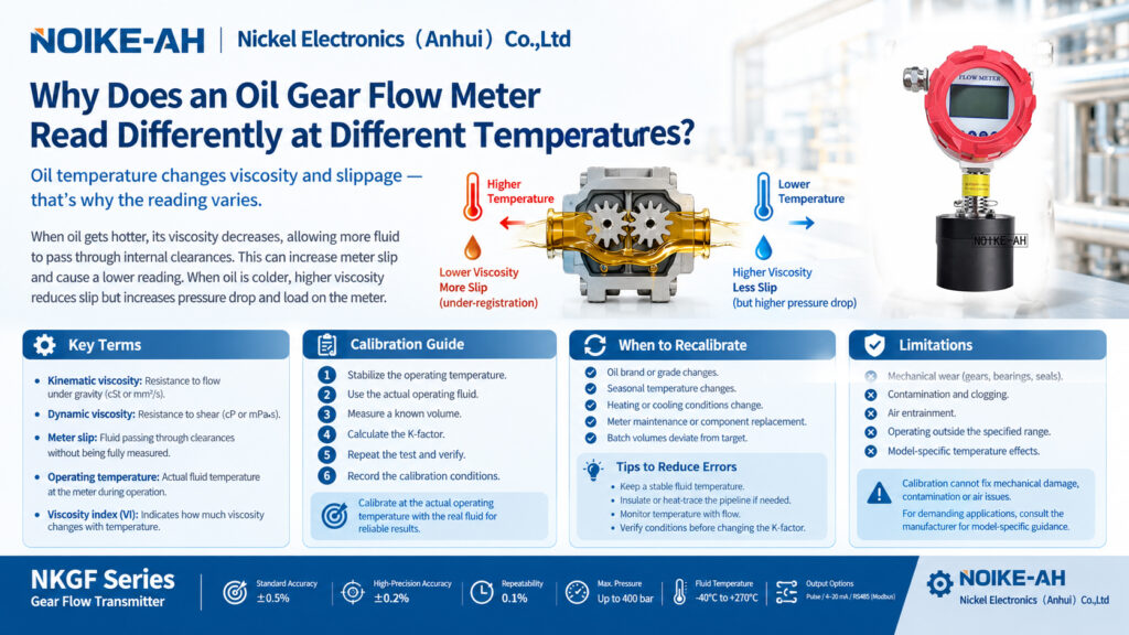 Why Does an Oil Gear Flow Meter Read Differently at Different Temperatures? Oil Gear Flow Meter Calibration Guide